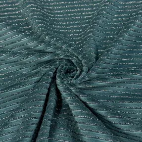 Zamat VELVET LUREX Stripe forest green