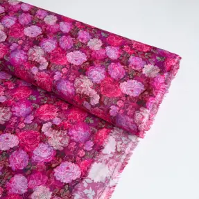 Viskóza RAYON POPLIN Flower sea design A