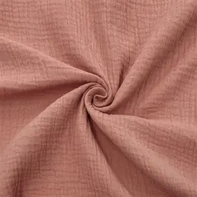 Dvojitá gázovina/mušelín blush ORGANIC