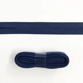 Lemovací prúžok bavlna - 3 m dark blue