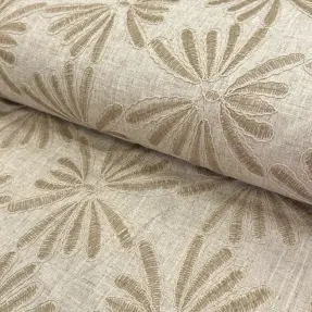 Viskóza s ľanom Desert flowers design A