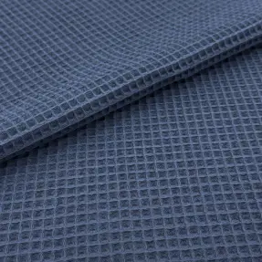 Bavlna s vaflovou väzbou dark jeans